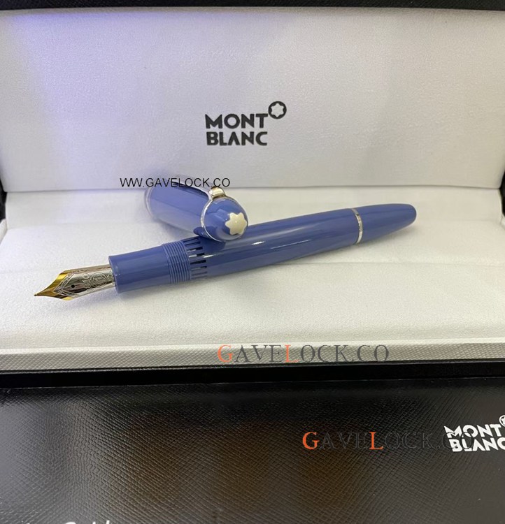 New Arrival! Mont blanc Meisterstuck Glacier LeGrand Fountain Blue 149 New Arrival! Mont blanc Meisterstuck Glacier LeGrand Fountain Blue 149